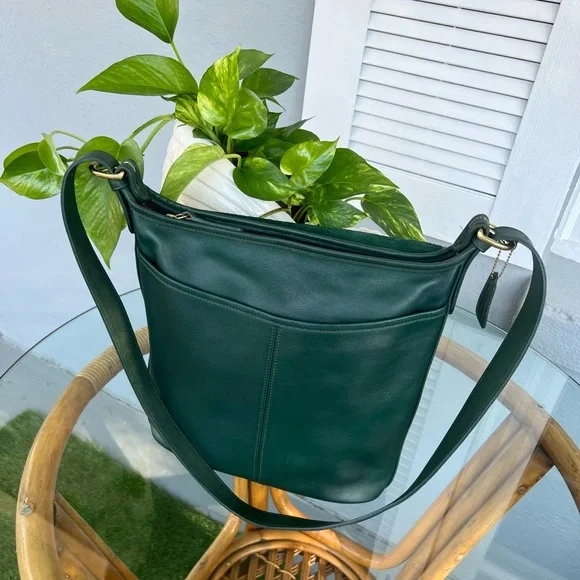 Vintage Coach Whitney Duffel Bag - Bottle Green - Picture 11 of 16